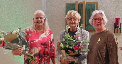 Jubilarissen Gemengd koor St. Caecilia gehuldigd